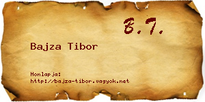 Bajza Tibor névjegykártya